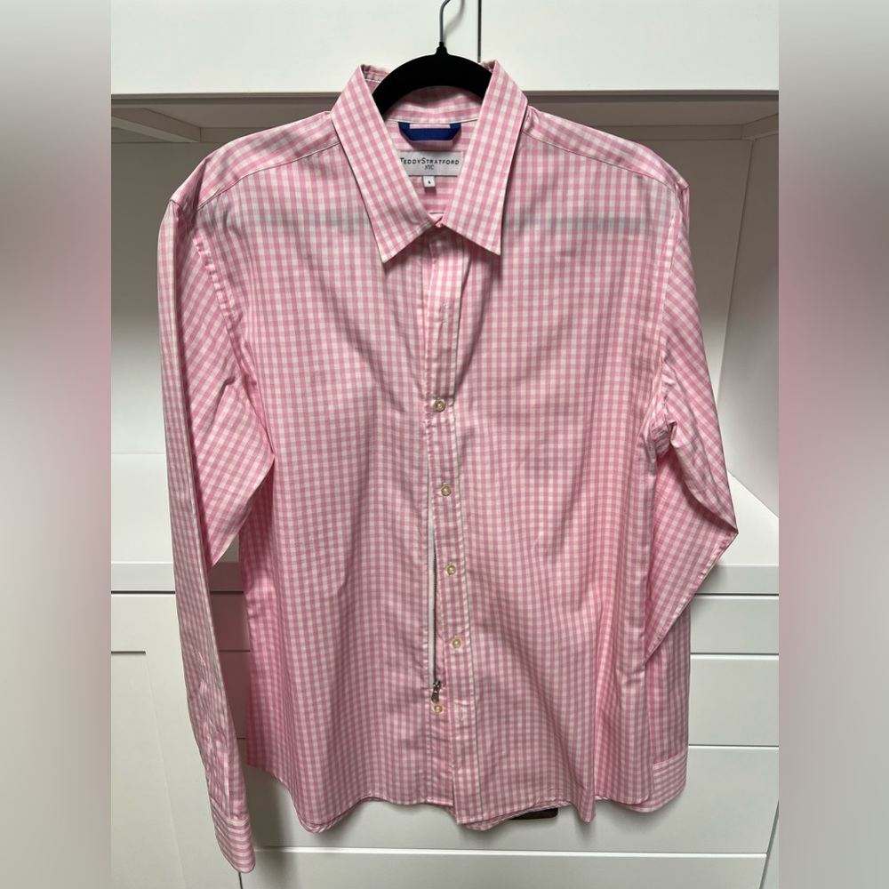 Teddy Stratford Premium Handmade Zipfit dress shirt.